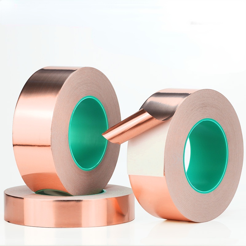Cuộn Băng Keo Hai Mặt Bằng Lá Đồng 5mm-30mm Chất Lượng Cao