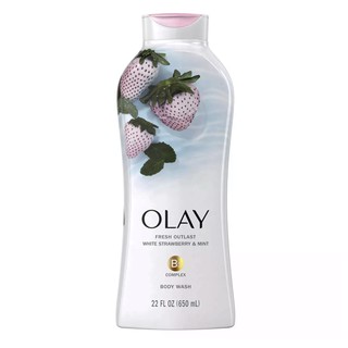 Sữa Tắm Olay Cooling White Strawberry & Mint Hương Dâu Bạc Hà 650ml
