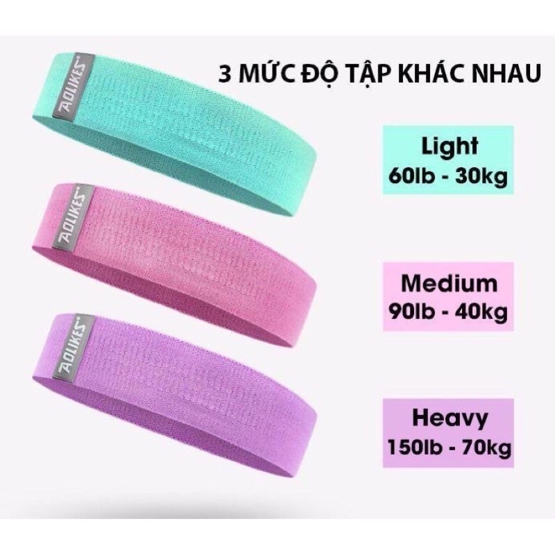 Dây Band Vải Tập Mông Chân Miniband Aolikes A3604 Chính Hãng