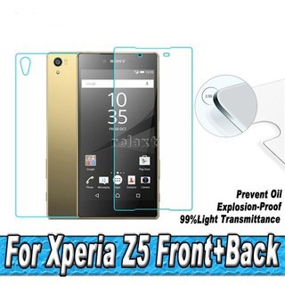 BỘ 2 KÍNH CƯỜNG LỰC TRƯỚC SAU CHO SONY Z5