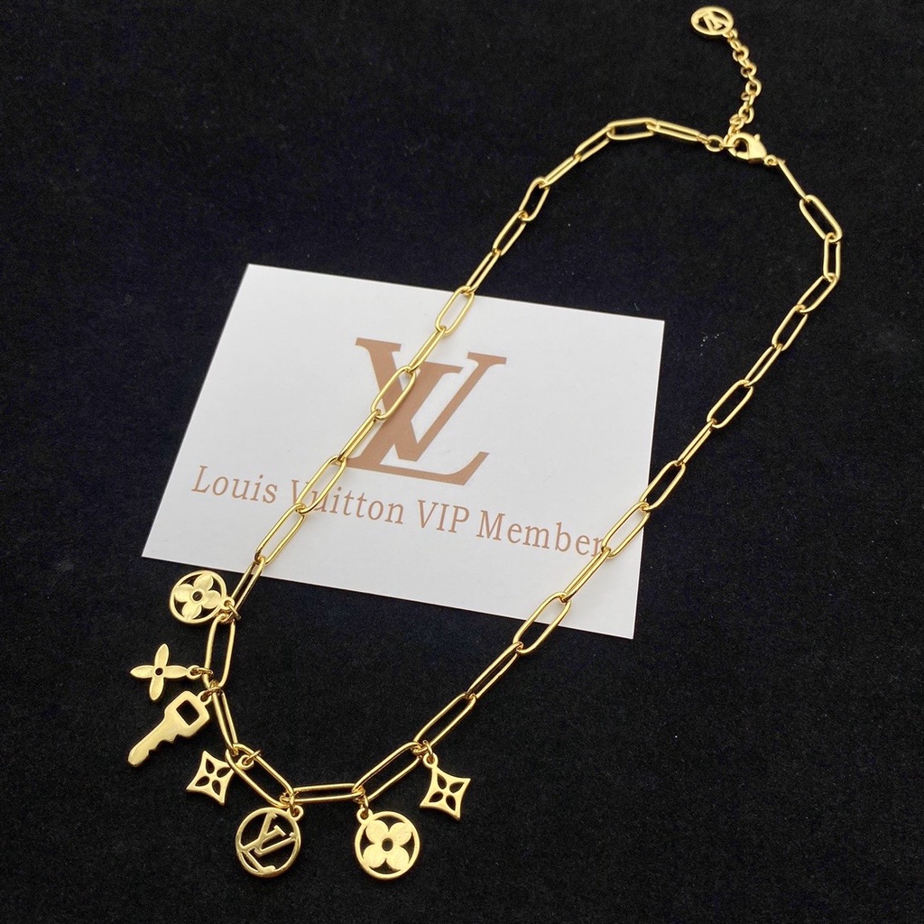 Set Vòng cổ / Vòng Tay / Vòng Tay Họa Tiết Louis Vuitton Cao Cấp Sang Trọng