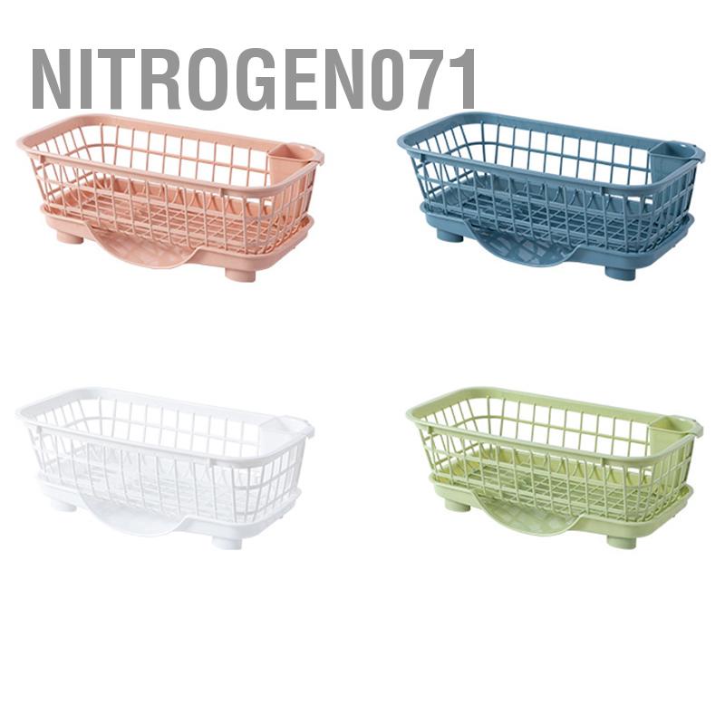 Khay Nhựa Úp Chén Bát Ráo Nước Tiện Lợi - Rổ úp bát đĩa có khay hứng nước [SIZE LỚN] - Thoát nước nhanh chắc chắn Nitrogen071