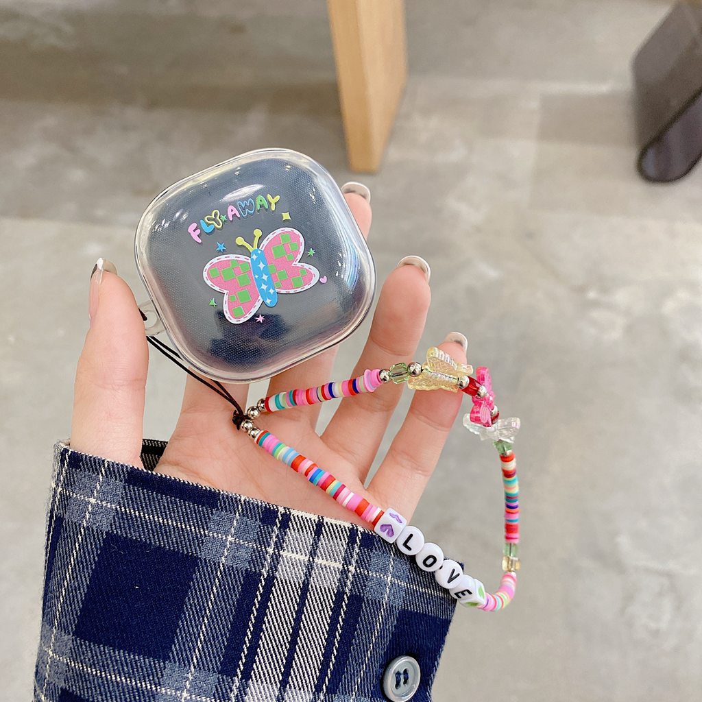 Vỏ Bảo Vệ Hộp Sạc Tai nghe không dây samsung galaxy buds live / pro / 2 Bằng tpu Mềm Họa Tiết Hoa tulip Chống Rơi Chống Bụi