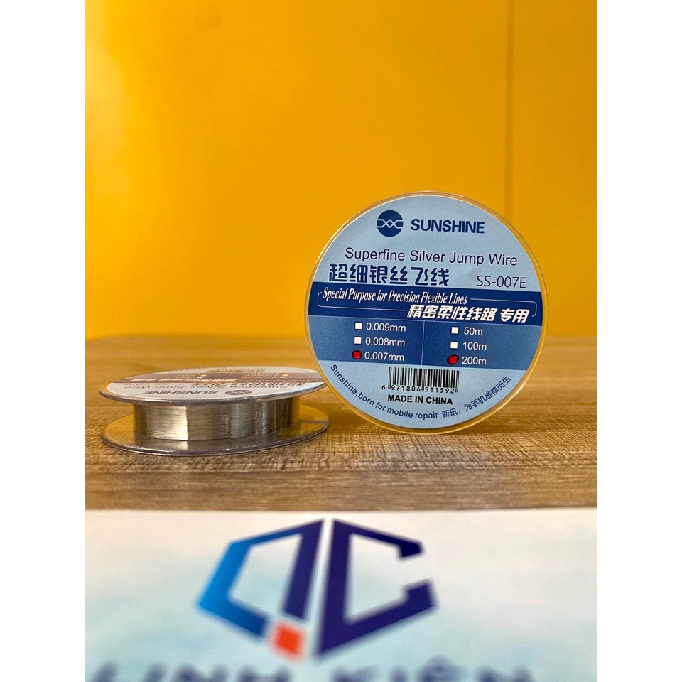 Dây đồng phủ bạc câu mạch, câu home.....0.007mm SS-007E Sunshine