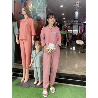 Áo lam, đồ nữ đi chùa, đồ phật tử mẫu thêu hoa cúc đơn giản