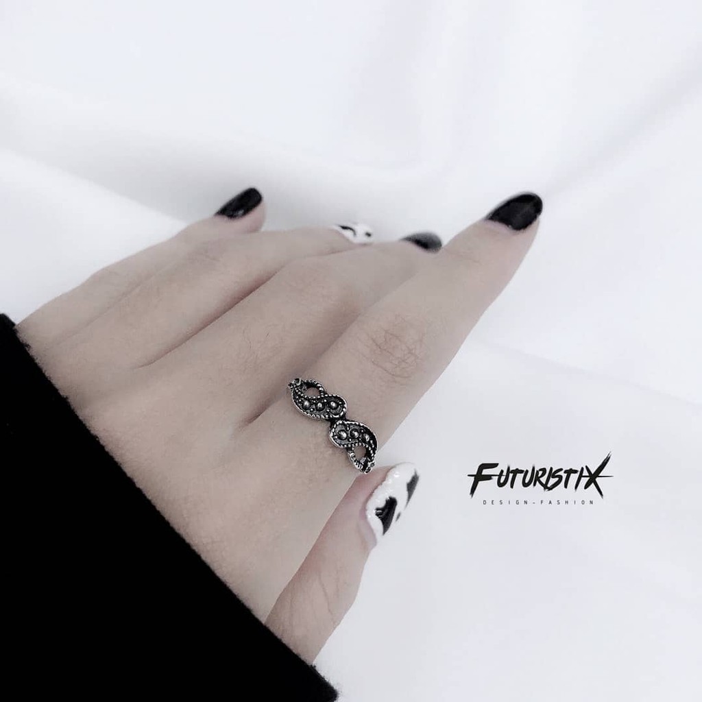 Nhẫn đeo tay bằng kim loại đính đá nhân tạo phong cách retro cho nữ siêu xinh Pk222, PK195