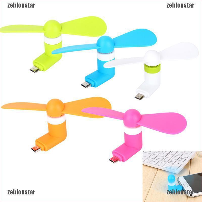 ❤Quạt USB Mini Không Gây Tiếng Ồn Cho Điện Thoại Android