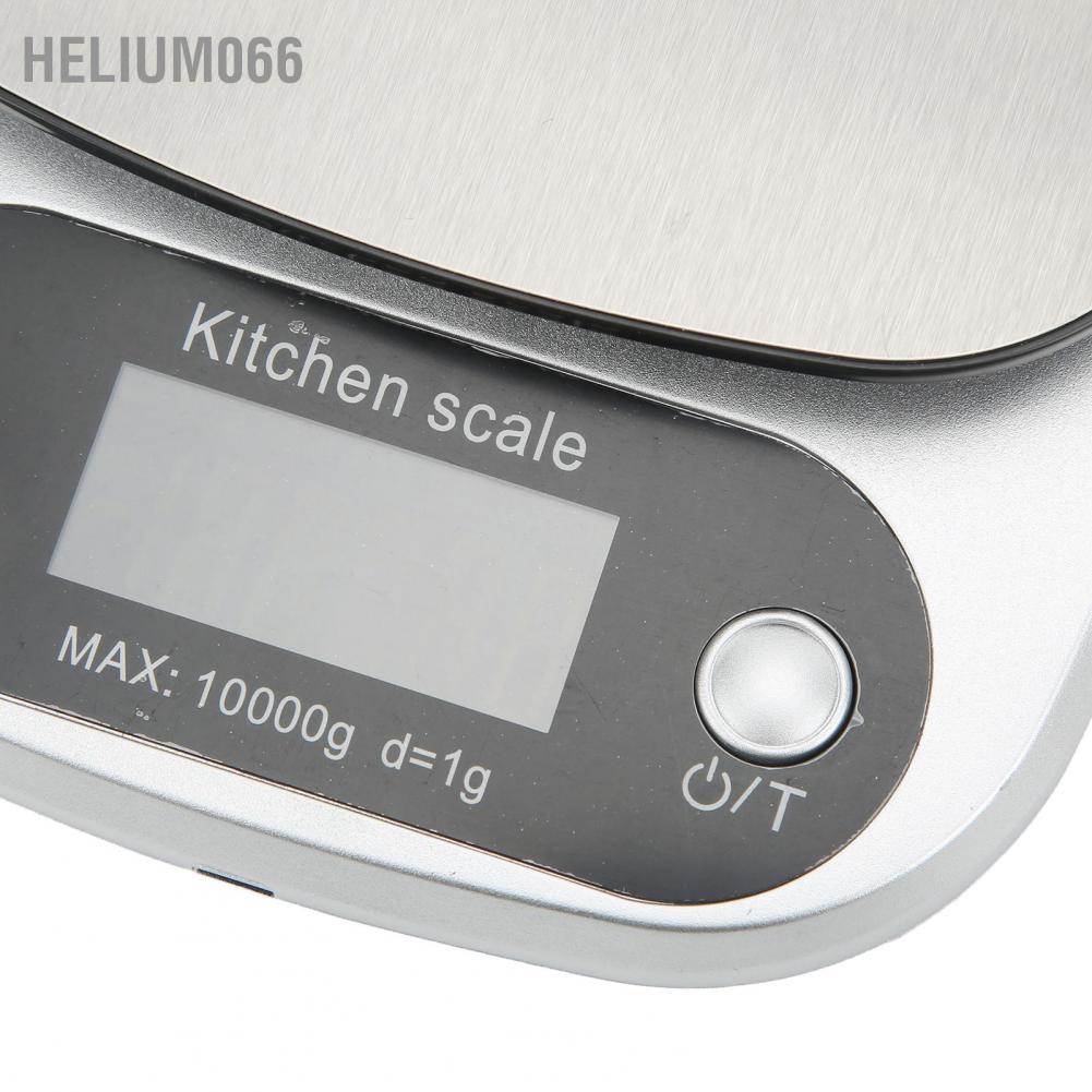 Helium066 Kitchen Food Scale High Accuracy Fast Cleaning LED Screen Blue Backlight for Baking Cooking