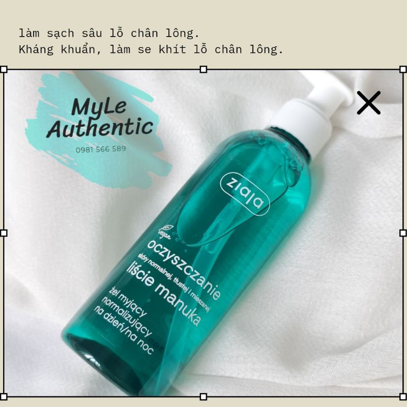 [200ml] Sữa rửa mặt Ziaja Manuka
