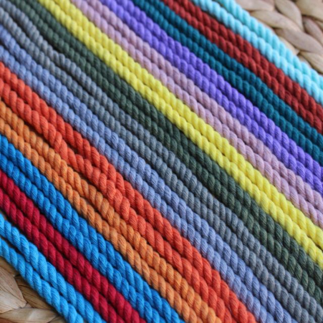 🌟 🌟  Sợi làm macrame cotton xoắn màu 5mm - 0,5kg  - Có nhiều màu sắc khác nhau 🌟 🌟