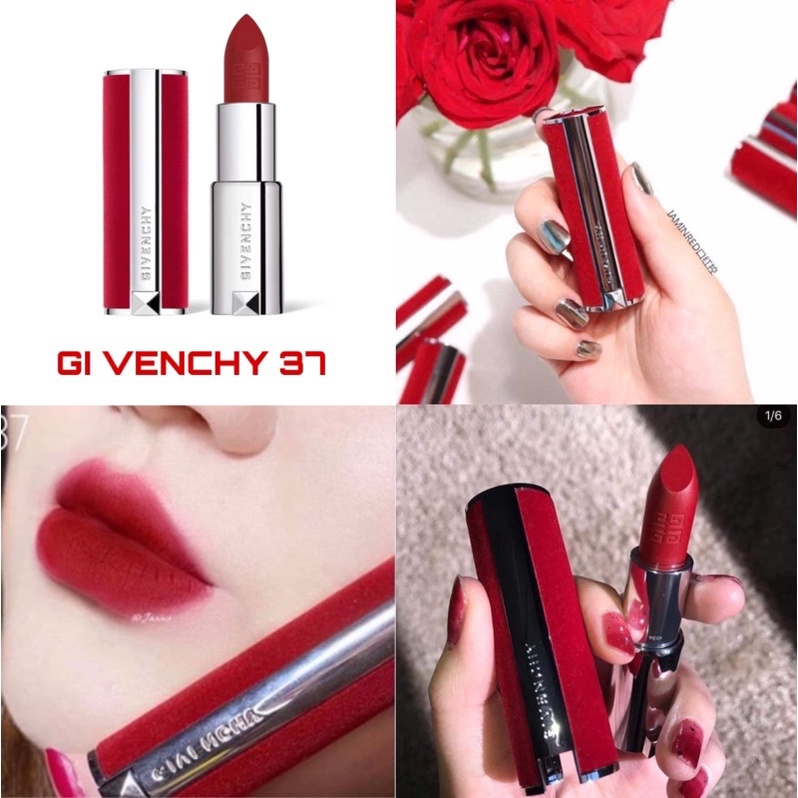 [Givenchy] Son Givenchy Le Rouge Deep Velvet Limited Full Size, Givenchy vỏ đỏ nhung đủ màu