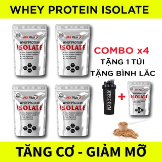 (COMBO 4 túi + Tặng 1 túi) Sữa Tăng Cơ – Whey Protein Isolate MX Plus + Tặng bình lắc shaker 600ml