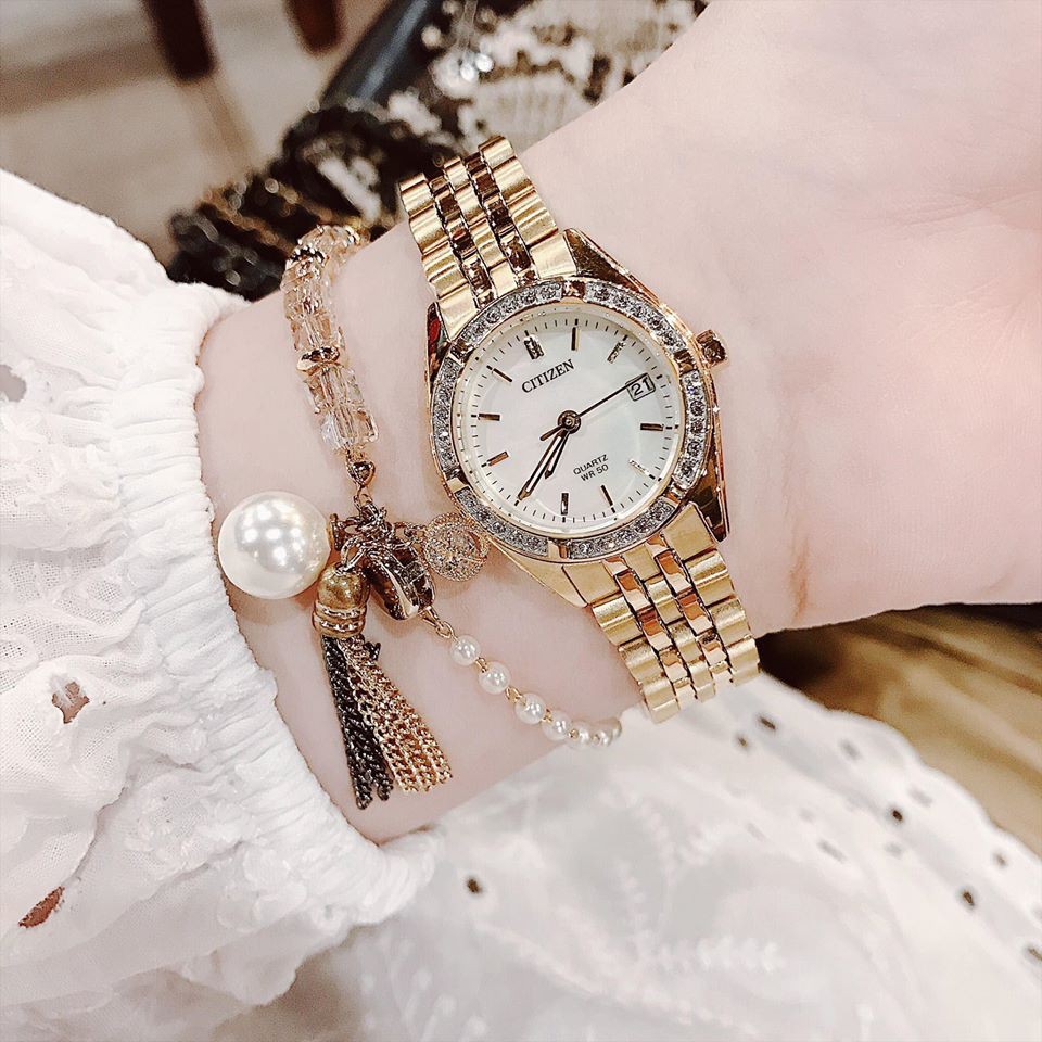 Đồng hồ nữ Citizen For Lady EU6062-50D Phiên bản tiểu Rolex của Citizen đẹp chất ngất không kém gì m