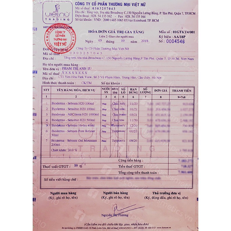 Tẩy trang Bio nhỏ