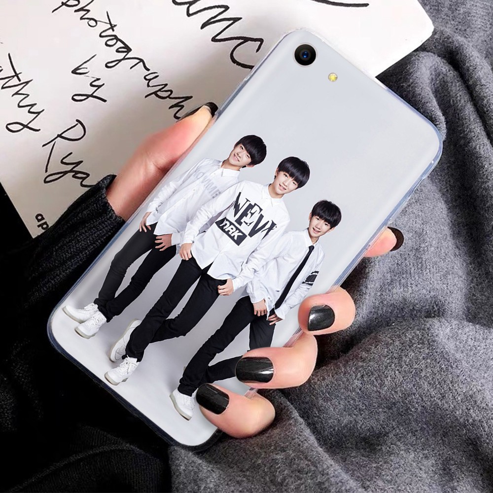 Ốp điện thoại mềm trong suốt in hình TFBOYS 273GT cho Samsung Galaxy A20 A20S A21 A21S A10 A10S A11 A30 A30S A71