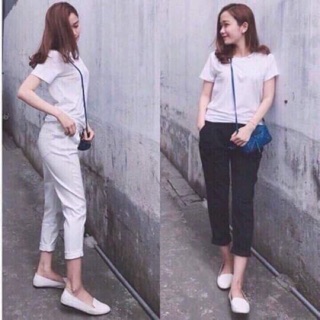Quần baggy kaki lưng thun
