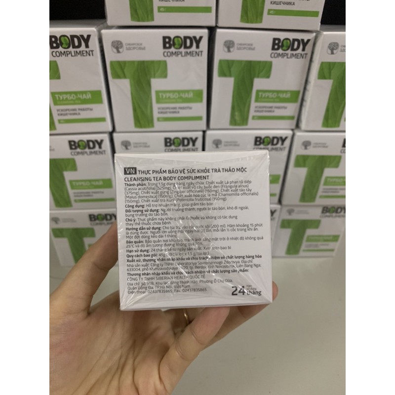 Combo 15 hộp Trà thảo mộc Cleansing T Body Compliment Siberi Nga