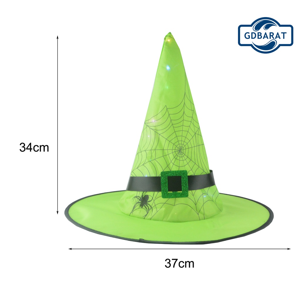 Nón Phù Thủy Có Đèn Led Dùng Để Trang Trí Halloween