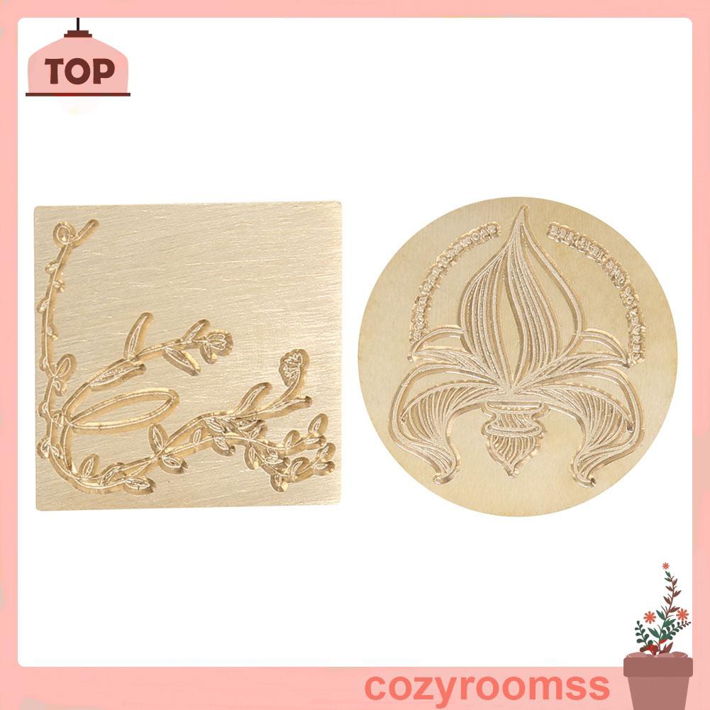 Sáp Vintage Plant Sealing Wax Stamp Head DIY Hobby Tools Dedicated Copper Head