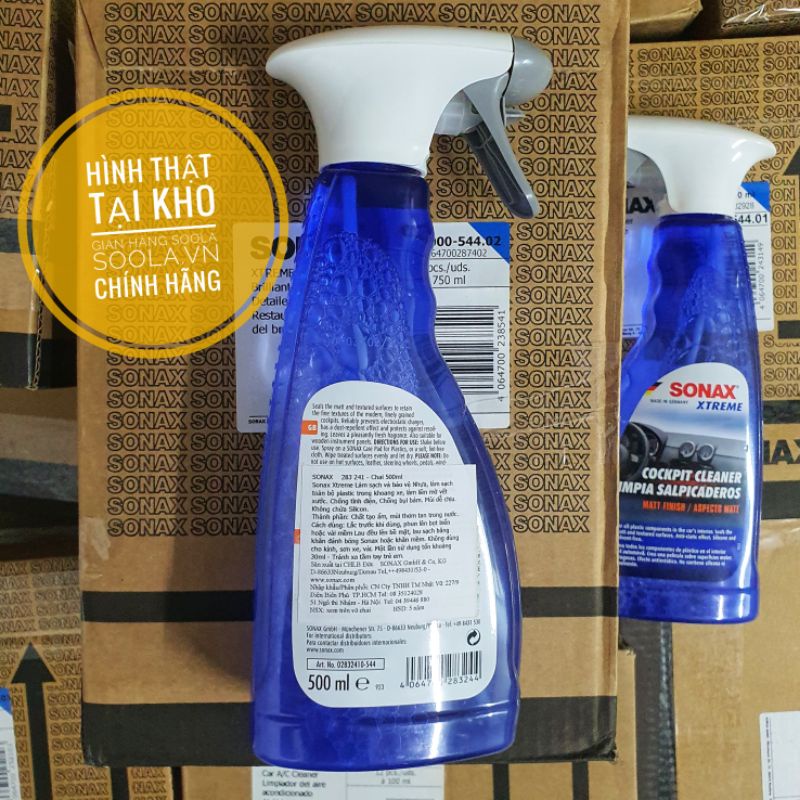 Làm sạch nội thất ô tô có khử mùi SONAX XTREME Interior cleaner 500ml