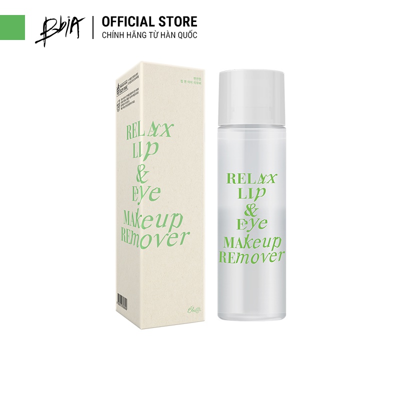 Dầu Tẩy Trang Bbia Relax Lip&amp;Eye Makeup Remover 100ml