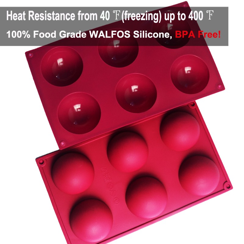 Khay nướng silicon chống dính Walfos 6 ngăn
