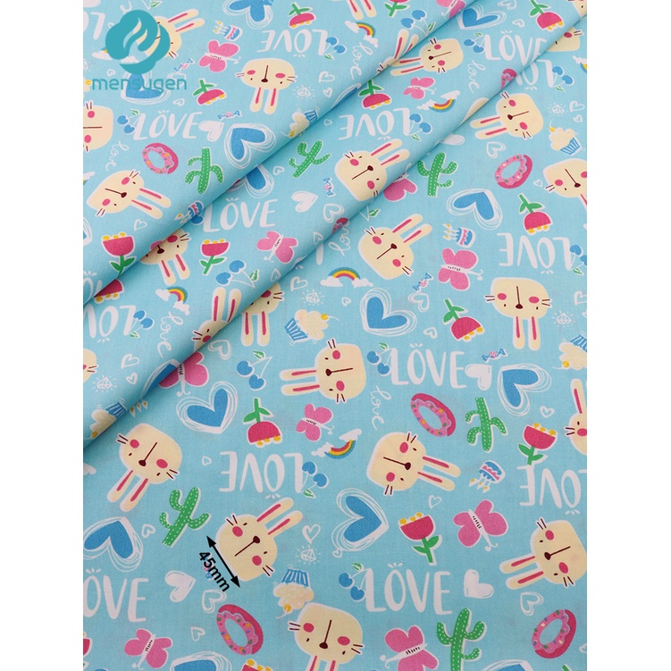 Tấm Vải 100% cotton Họa Tiết Hoạt Hình Đáng Yêu