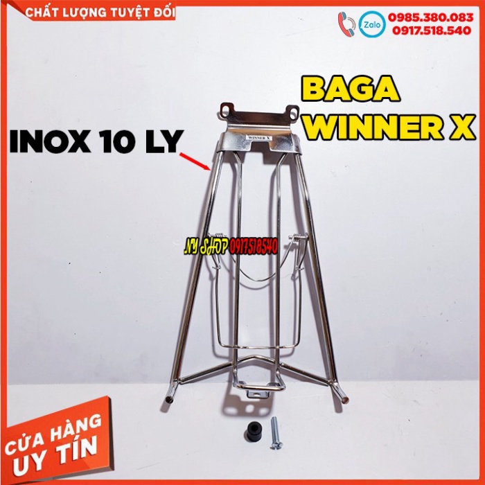 ✅ BAGA INOX 10 LY KO RỈ AB 17 - AB 20 / EXCITER 135 - 150 /WINNER X / WINNER V1 / WAVE A 17 - 20 / WAVE RS ✅ Ảnh thật Sp