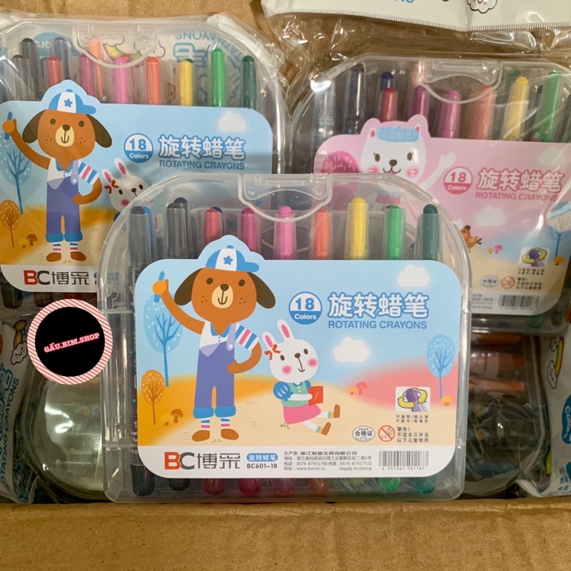 Bút sáp màu  12-18-24 màu