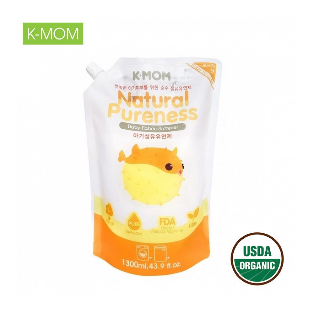 Nước xả vải quần áo hữu cơ (organic) Kmom - Nước xả vải K-mom Hàn Quốc