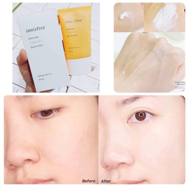 Kem chống nắng INNISFREE PERFECT UV PROTECTION CREAM TRIPLE SHIELD