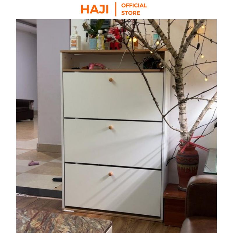 Tủ giày thông minh HAJI cánh lật tiết kiệm diện tích sức chứa 24 đôi giày A112