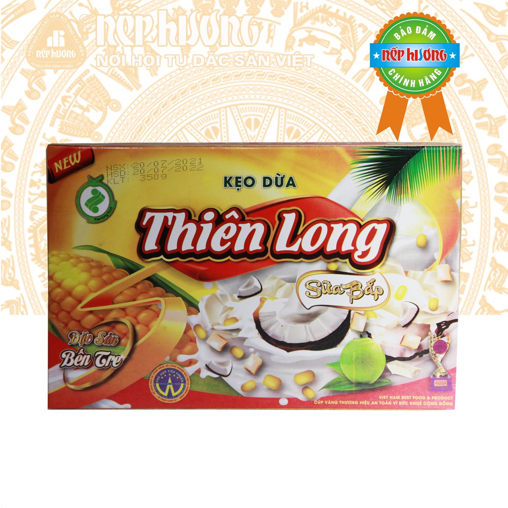 Kẹo dừa sữa bắp - Thiên Long – 350 g - đặc sản Bến Tre