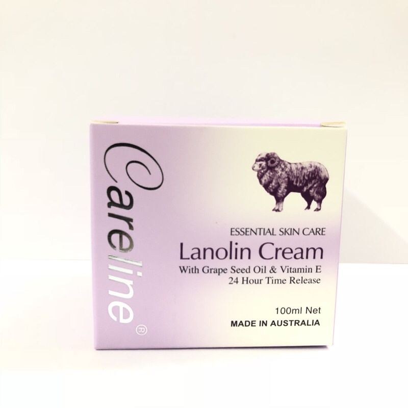 Kem cừu Úc FREESHIP kem dưỡng Careline Lanolin Cream tái tạo da 100ml