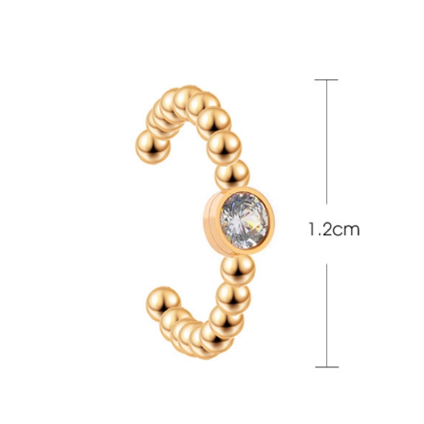 Khuyên Kẹp Vành Tai Thiết Kế Hạt Thời Trang Cá Tính Cho Nữ