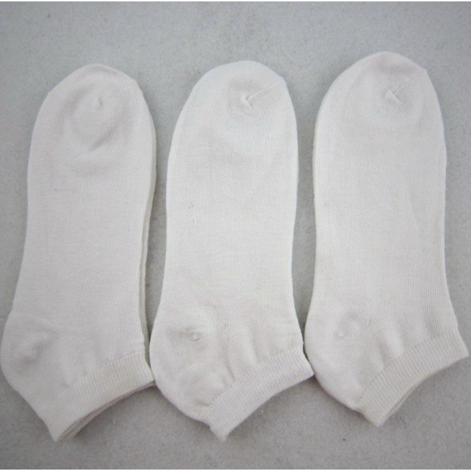 Combo vớ cotton trơn cổ ngắn Hàn Quốc