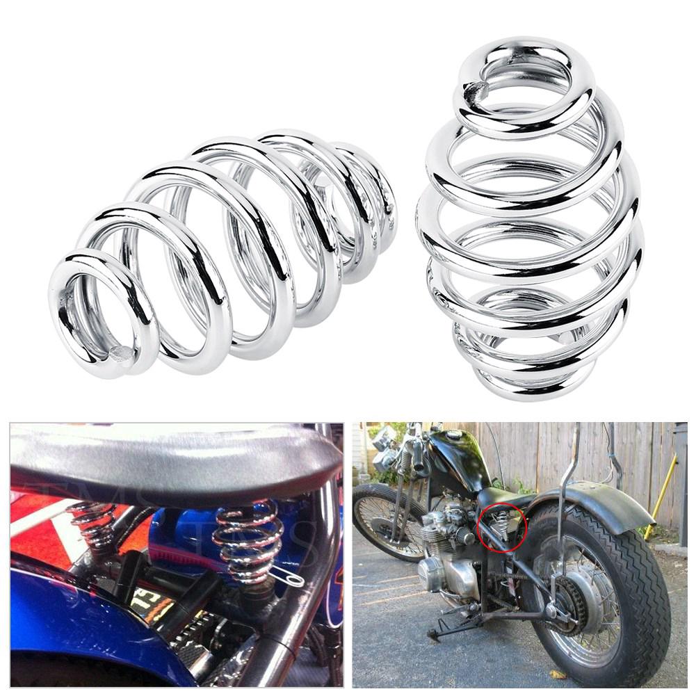 1 Cho Ghế Thép Chopper Xe Máy Bobber Solo Thùng Cặp Lò Xo 3 "