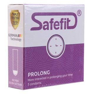 Bao cao su SafeFit ProLong (hộp 3)