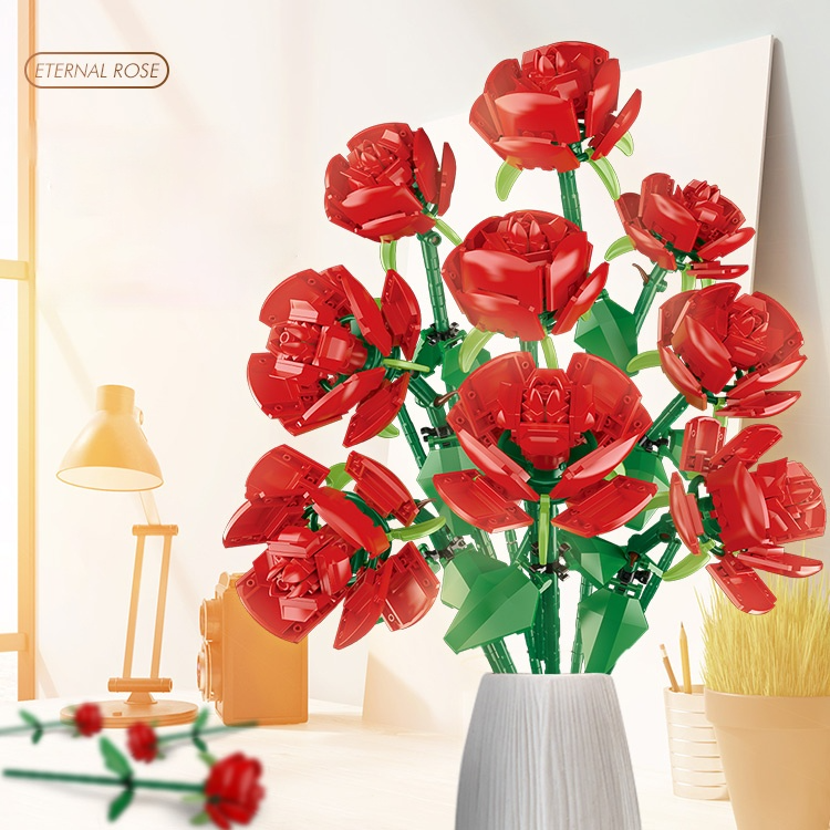 Bộ Đồ Chơi Lắp Ráp Mô Hình Nhà Hoa Oải Hương Cho Bé