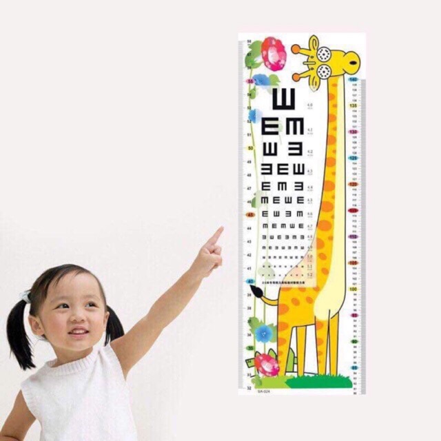 Combo 30 Decan dán tường đo chiều cao cho bé - Thước đo chiều cao
