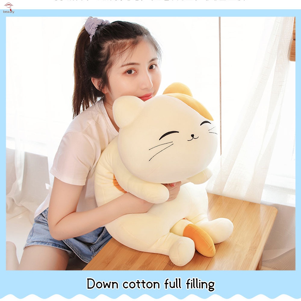 Gối Ôm Nhồi Bông Mềm Mại Hình Mèo Dễ Thương 40/50/60cm