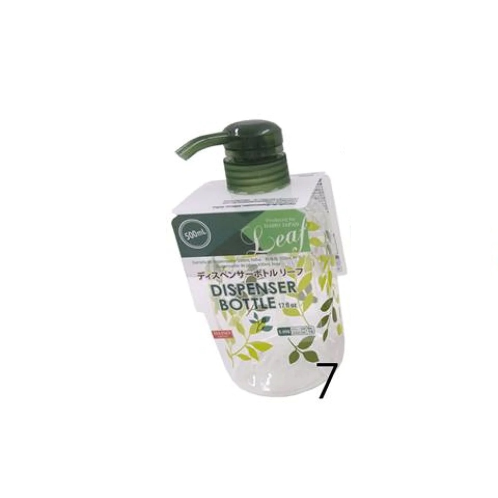 Daiso Chai Đựng Xà Phòng Dispenser Bottle 500Ml Leaf