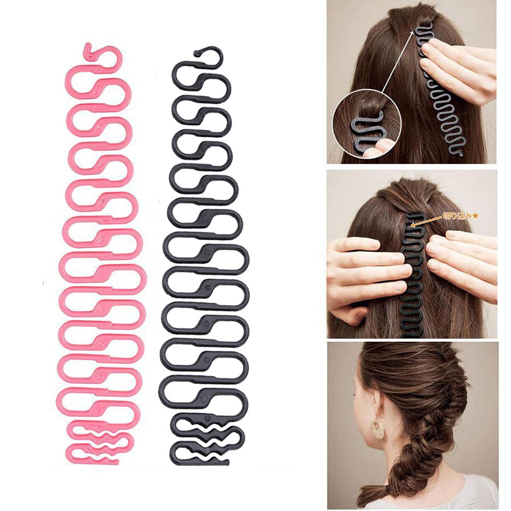 Bộ Dụng Cụ Tạo Kiểu Tóc Thời Trang Ma Thuật 3 Màu Dành Cho Nữ DIY