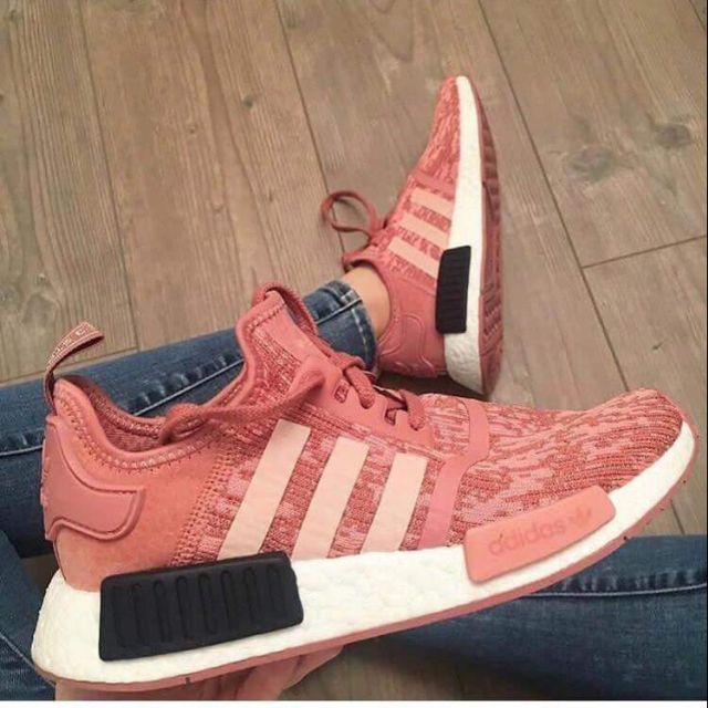 Giày NMD xước đỏ cam