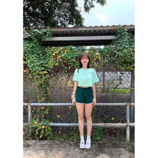 ÁO THUN CROPTOP NỮ MÀU XANH MINT