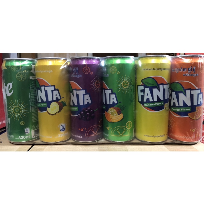 Thùng 24 lon nước ngọt Fanta Thái Lan