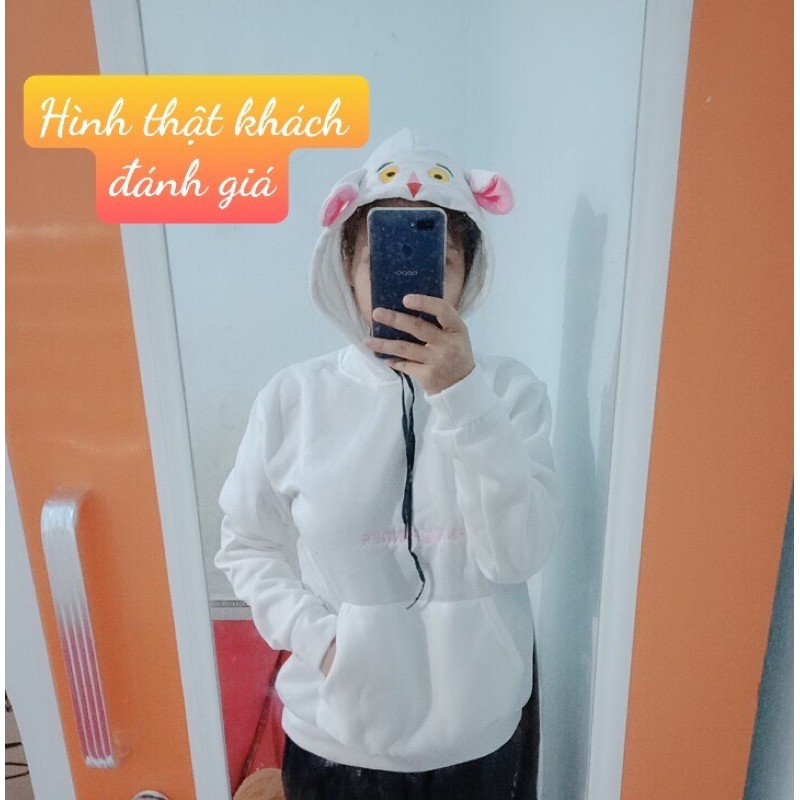 Áo khoác hoodie Nữ với chất nỉ dày mịn, thêu báo hồng siêu Hot trend 2021 | BigBuy360 - bigbuy360.vn