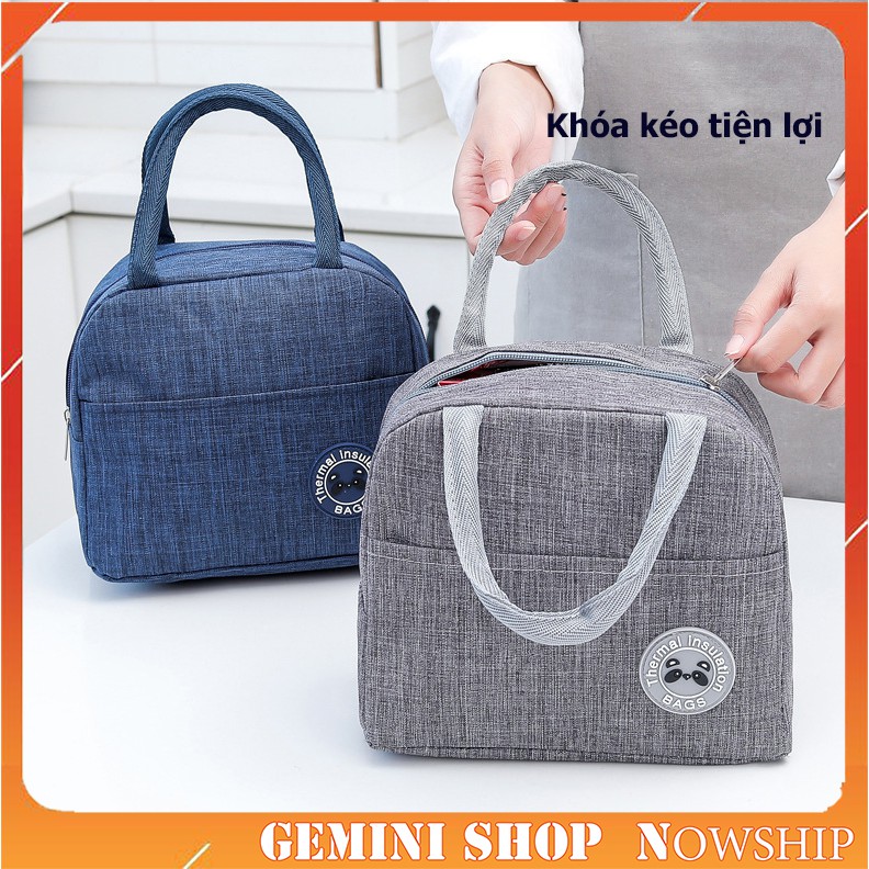 Túi Giữ Nhiệt Đựng Hộp Cơm Chống Thấm Nước Tiện Dụng Lunch Bag TGN02