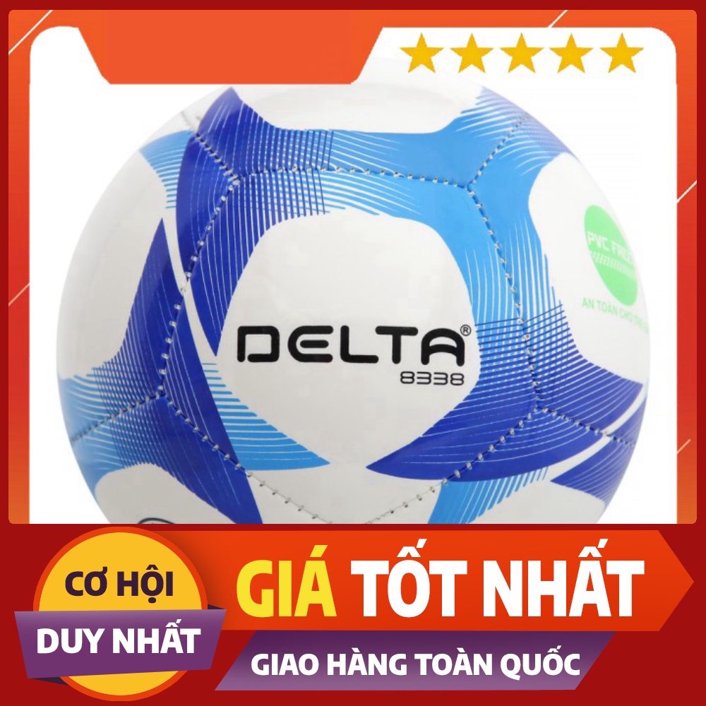 [BÓNG ĐÁ SÂN CỎ] Bóng DELTA may máy 5096-2M - 2 dành cho trẻ em dưới 5 tuổi - Tặng kim và lưới đựng bóng