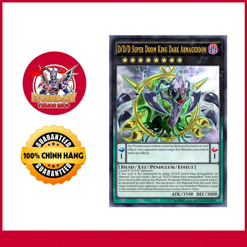 [EN-JP][Thẻ Bài Yugioh Chính Hãng] D/D/D Super Doom King Dark Armageddon